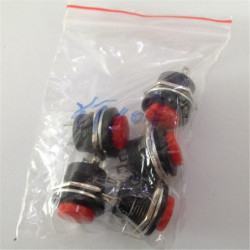 5pcs Massa Yt109 16 Mm Röd Automatisk återställa Knapp Växla Knapp Växla Nej Låsa Växla 3a250vac