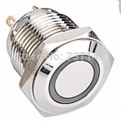 Elewind 16mm Ringa Upplyst Tillfällig Växla Pm161f10e J R 12v N