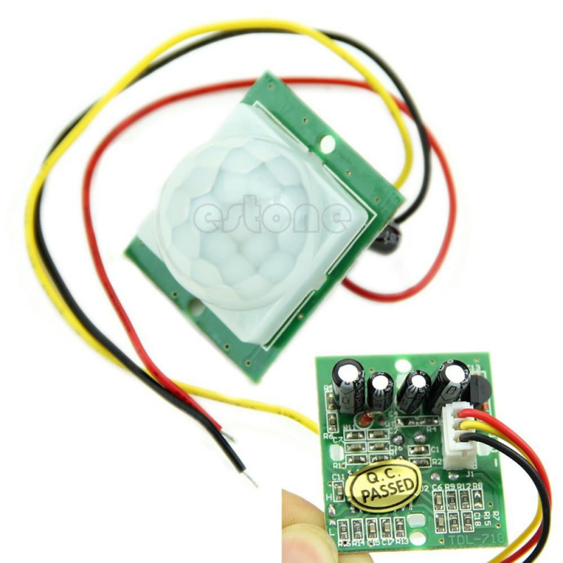 C18 Likström 12v Pyroelektrisk Pir Ir Infraröd Ir Rörelse Sensor Detektor Modul