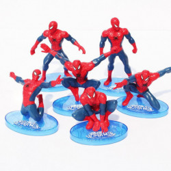 6pcs Uppsättning Spindelmannen Figur De Avengers Spindelmannen Spindel Man Pvc Handling Figur Leksaker