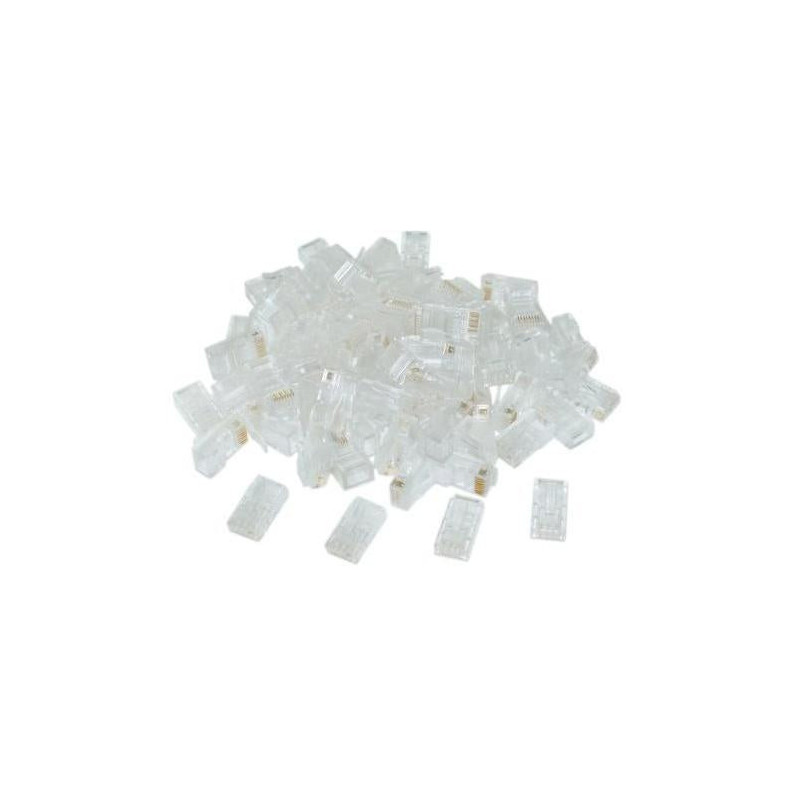 Imc Ssist Ett Väska 100pcs Rj45 Cat5 E 8p8c Crimp Connector Fast