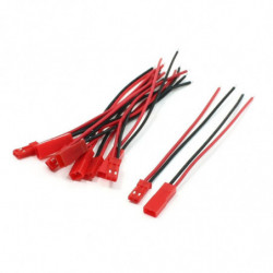5 Par 22awg Kabel 2pin Jst M F Plugg För Rc Batteri Motor Förbindelse