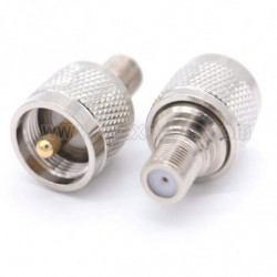 Rf Koaxial Lirka Adapter Uhf Till F Kontakt Pl259 So239 Uhf Manlig Till F Kvinna Jack