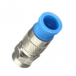 Jfbl 10 St Komession F Connector För Rg6 Satellit Maträtt Tv Antenner Koaxial Kabel Silver Blå