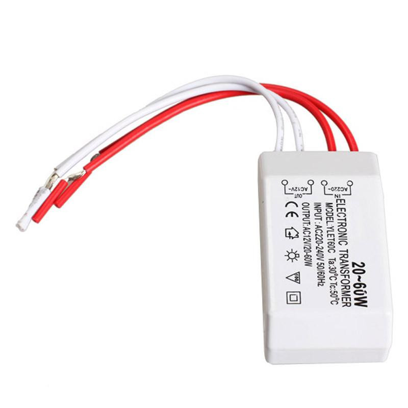 1 Pcs 65 X 35 X 20mm 2060w 12v Halogen Led Lampa Elektronisk Transformator Strålkastare Adapter KÄrr