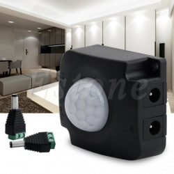 Automatisk Likström 12v24v 10a Infraröd Pir Rörelse Sensor Växla För Led Remsa Svart