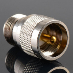 1 St Adapter Pl259 Uhf Plugg Manlig Till N Kvinna Jack Rf Connector Rakt 50 Ohm Nickel Plating Vc725