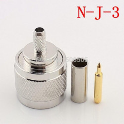 Ntype 503 Rf Koaxial Connector N Manlig Connector För Rg58 Rg142 Rg400 Lmr195 Rf Connector