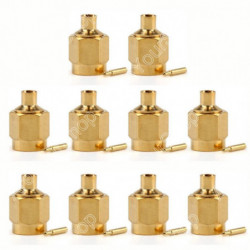 10 Pcs Connector Sma Manlig Plugg Löda Rg402 0