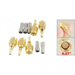 2015 5 X Sma Manlig Rakt Crimp Rg174 Rg188 Rg316 Lmr100 Rf Lirka Connector
