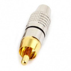 Thgs 4 X Rca Manlig Plugg Ej Löda Audio Video Låsning Connector