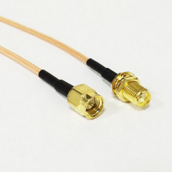 Rg316 Koaxial Kabel Sma Manlig Till Sma Kvinna Jack Connector Kabel Adapter Hårpiska 15cm Adapter
