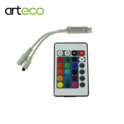 Dc12v Mini 24 Keys Ir Avlägsen Rgb Kontroller För Led Remsa 5050 3528 Rgb Kontroller
