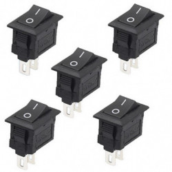 5pcs Massa 2 Stift Snapin På Av Placera Knäppa Båt Knapp Växla 12v 110v 250v T1405 P0 5
