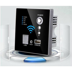Usb Uttag Vägg Inbäddad Trådlös Ap Router Telefon Vägg Laddare Wifi Usb Laddning Uttag Panel 3g