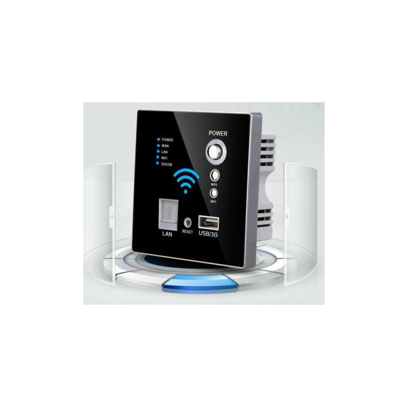Usb Uttag Vägg Inbäddad Trådlös Ap Router Telefon Vägg Laddare Wifi Usb Laddning Uttag Panel 3g