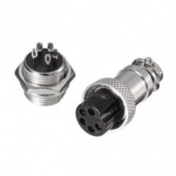 Gx165 Stift Gx16 5 Pins Manlig Kvinna Connector Cirkulär Connector Flyg Uttag Plugg