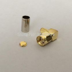 Sma Manlig Plugg Rf Lirka Connector Crimp Kabel Rg58 Rg142 Rg400 Lmr195 Höger Vinkel Guldpläterad Ssist