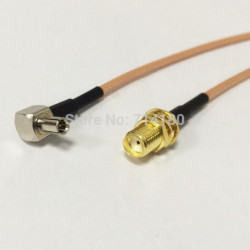 Rf Sma Växla Ts9 Hårpiska Kabel Sma Kvinna Skott Connector Växla Ts9 Manlig Höger Vinkel Connector