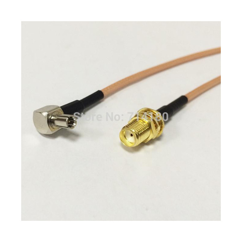 Rf Sma Växla Ts9 Hårpiska Kabel Sma Kvinna Skott Connector Växla Ts9 Manlig Höger Vinkel Connector