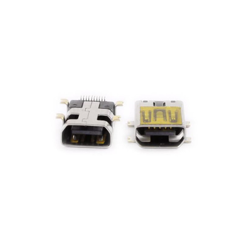 10 St Kvinna Mini Usb Typ B 10 Stift Smt Smd Montera Jack Connector