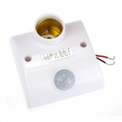 E27 Infraröd Rörelse Pir Sensor Automatisk Led Ljus Lampa Hållare Växla L61206