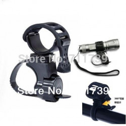 1 St 360 Rotera Cykling Ficklampa Montera Cykel Ljus Hållare Klämma Fackla Klämma Shiping