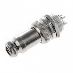 5pcs Flyg Plugg 4pin 16mm Gx164 Metall Manlig Kvinna Panel Connector