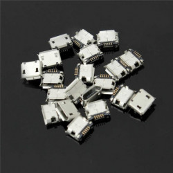Ssist 20 St Micro Usb Typ B Kvinna 5 Stift Smt Placering Smd Dopp Uttag Connector Plugg Adapter