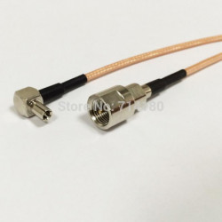 Rf Fme Växla Ts9 Hårpiska Kabel Fme Manlig Växla Ts9 Manlig Höger Vinkel Adapter Rg316 Kabel 15cm