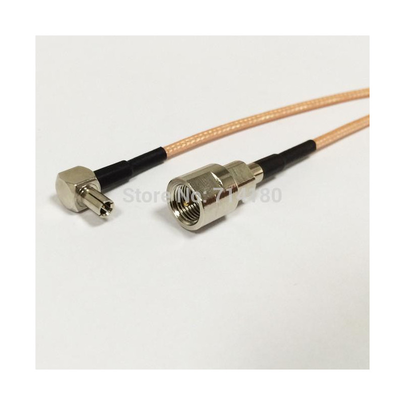 Rf Fme Växla Ts9 Hårpiska Kabel Fme Manlig Växla Ts9 Manlig Höger Vinkel Adapter Rg316 Kabel 15cm
