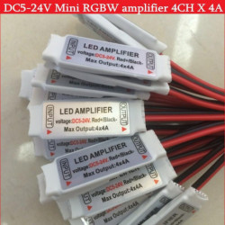 Dc524v 5pin Led Mini Rgbw Förstärkare 4ch X 4a För 5050 2835 Rgbw Led Remsa Ljus Rgb
