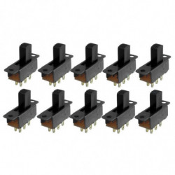 Mylb10 St 6 Pins 2 Positioner Dpdt På På Mini Glida Växla