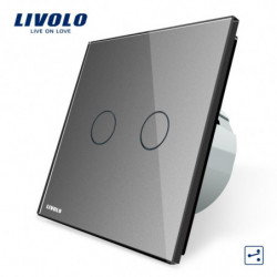 Tillverkare Livolo Eu Standard Rör Växla 2 Gäng 2 Sätt Kontrollera Vägg Ljus Växla Vlc702s15 I