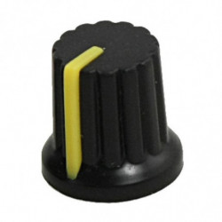 Mylb10 St 6mm Axel Hål Dia Räfflade Grepp Potentiometer Pott Knoppar Caps