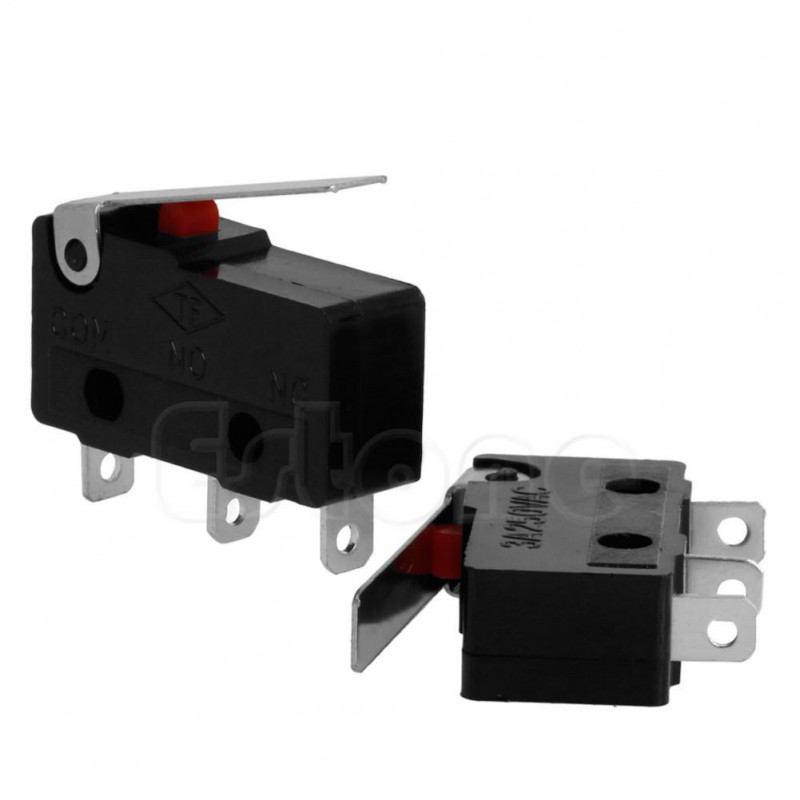 C18 2pcs C No Nc Micro Begränsa Sensor Växla Vält Ärm Spak Subminiatyr 3a 250v Växelström