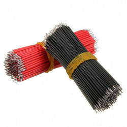 400pcs Uppsättning Förtennad Bakbord Hoppare Kabel Tråd 6cm För Arduino Röd Svart
