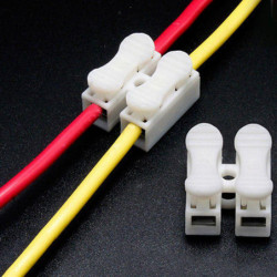 30st Massa 2 Pins Elektrisk Kabel Anslutningar Ch2 Snabbt Splitsa Låsa Tråd Terminaler