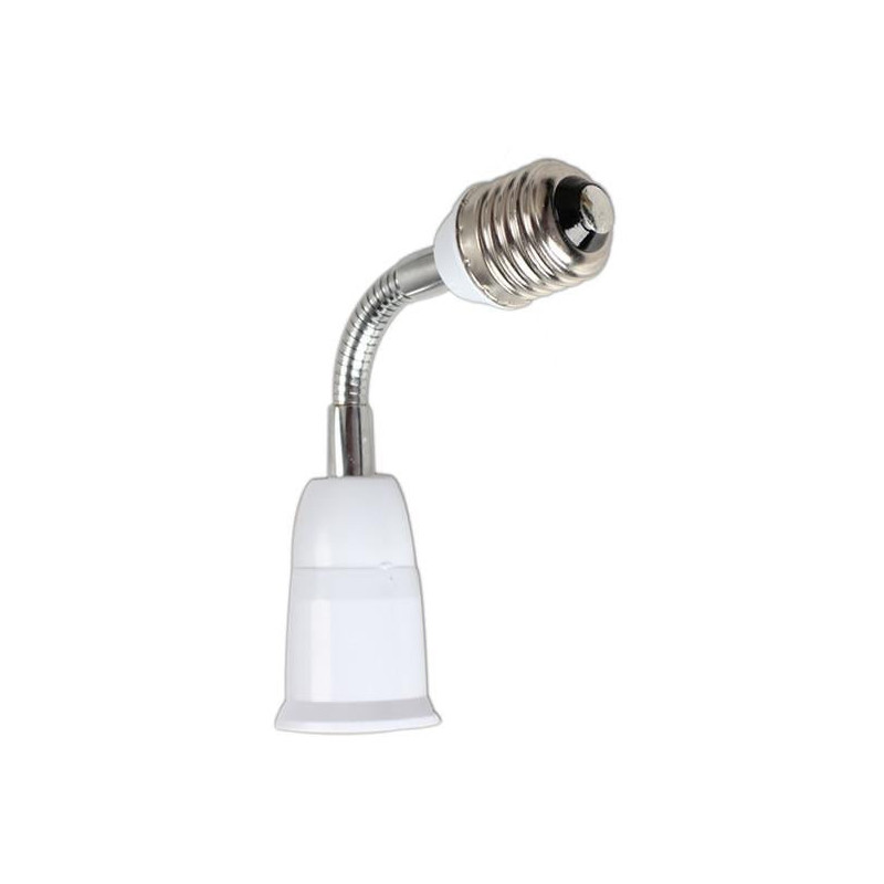 E27 Till E27 Flexibel 16cm Förlänga Bas Led Ljus Glödlampa Lampa Hållare Adapter Omvandlare Uttag