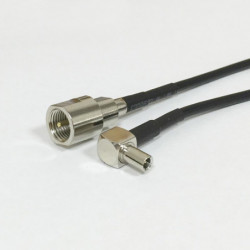 Fme Manlig Plugg Växla Ts9 Höger Vinkel Connector Rg174 Kabel Hårpiska 20cm 8 Inch Adapter