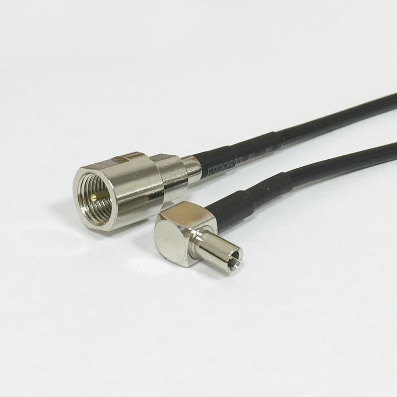 Fme Manlig Plugg Växla Ts9 Höger Vinkel Connector Rg174 Kabel Hårpiska 20cm 8 Inch Adapter