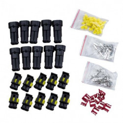 10 Utrustning 3 Stift Sätt Vattentät Elektrisk Tråd Connector Plugg