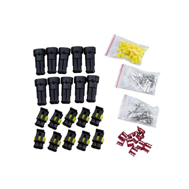 10 Utrustning 3 Stift Sätt Vattentät Elektrisk Tråd Connector Plugg