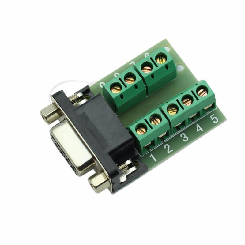 1 St Rs232 Serie Till Terminal Db9 Kvinna Adapter Connector Signaler Terminal Modul