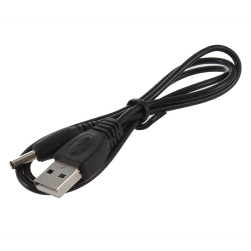 80cm Usb 2 0 Typ Manlig 3 5mm Likström Kraft Plugg Tunna Connector 5v Kabel Svart Ssist