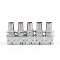5 Pcs Bnc Kvinna Uttag Pcb Panel Montera Lödning Järn Adapter