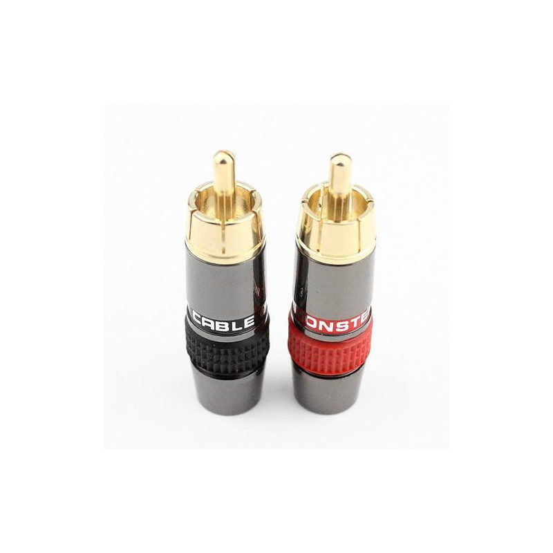 4pack Massa Diy Rca Plugg Hifi Guldpläterad Audio Kabel Rca Manlig Audio Connector Guld Adapter För