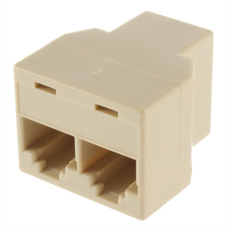 1 St Rj45 Ethernet Kabel Lan Hamn 1 Till 2 Uttag Splitter Connector Adapter
