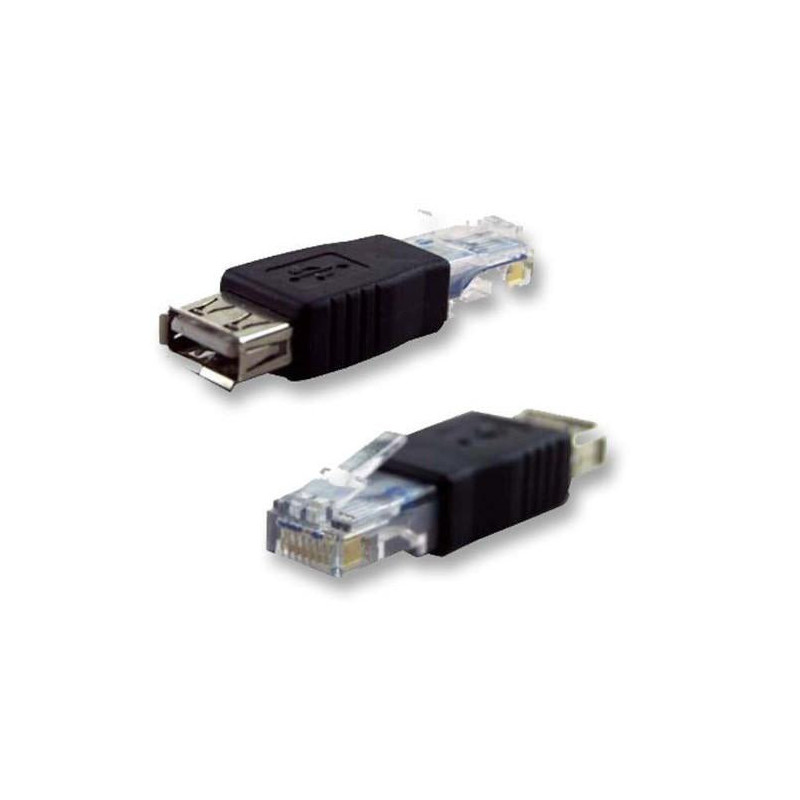 2 Bitar Ethernet Rj45 Manlig Till Usb Kvinna Kontakt Omvandlare Adapter Kabel Slips