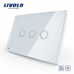 Oss Au Standard Trådlös Växla Vlc303dr81 Elfenben Kristall Glas Panel Rör Skärm Dimmer Och Avlägsen